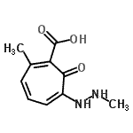 CAS#: 135345-81-2, 2-Methyl-6-(2-Methylhydrazino)-7-Oxo-1,3,5-Cycloheptatriene-1-Carboxylic Acid