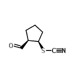 CAS 登录号：135386-92-4， (1R,2R)-2-甲酰基环戊基硫氰酸酯
