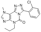 CAS#: 135445-81-7, 3-(2-Chlorophenyl)-6,9-Dihydro-9-Methyl-6-Propyl-5H-1,2,4-Triazolo[3,4-I]Purin-5-One
