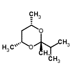CAS 登录号：135637-12-6， (2S,4R,6S)-2-异丙基-2,4,6-三甲基-1,3-二恶烷