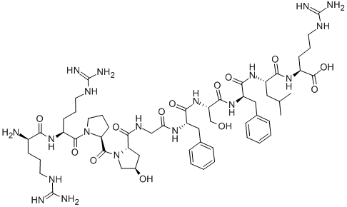 CAS#: 135701-67-6, D-Arginyl-L-Arginyl-L-Prolyl-(4R)-4-Hydroxy-L-Prolylglycyl-L-Phenylalanyl-L-Seryl-D-Phenylalanyl-L-Leucyl-L-Arginine