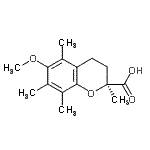 CAS 登录号：135806-59-6， (2S)-6-甲氧基-2,5,7,8-四甲基-2-色满羧酸