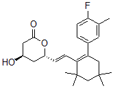 CAS#: 135910-20-2, (4R,6S)-6-[(E)-2-[2-(4-Fluoro-3-Methylphenyl)-4,4,6,6-Tetramethyl-1-Cyclohexenyl]Ethenyl]-4-Hydroxyoxan-2-One
