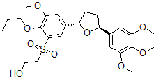 CAS#: 135947-75-0, 2-[3-Methoxy-2-Propoxy-5-[(2S,5S)-5-(3,4,5-Trimethoxyphenyl)Oxolan-2-Yl]Phenyl]Sulfonylethanol
