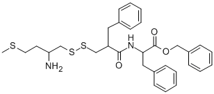 CAS 登录号：135949-60-9， 苯基甲基(2S)-2-[[2-[[(2S)-2-氨基-4-甲硫基丁基]二巯基甲基]-3-苯基丙酰基]氨基]-3-苯丙酸酯