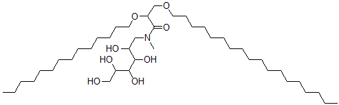 CAS#: 135961-67-0, N-Methyl-3-Octadecoxy-N-(2,3,4,5,6-Pentahydroxyhexyl)-2-Tetradecoxypropanamide