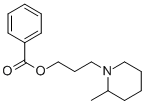 CAS 登录号：136-82-3， 3-(2-甲基哌啶-1-基)丙基苯甲酸酯