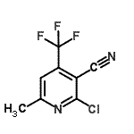 CAS#: 13600-48-1, 2-Chloro-6-Methyl-4-(Trifluoromethyl)Nicotinonitrile