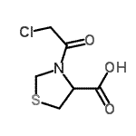 CAS 登录号：136086-20-9， 3-(氯乙酰基)-1,3-噻唑烷-4-羧酸