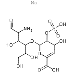 CAS 登录号：136098-01-6， 2-氨基-2-脱氧-4-O-(4-脱氧-2-O-磺基己-4-烯吡喃糖基)-己糖钠盐(1:1)