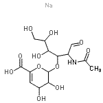 CAS 登录号：136132-69-9， 2-(乙酰氨基)-2-脱氧-3-O-(4-脱氧己-4-烯吡喃糖基)-己糖钠盐(1:1)