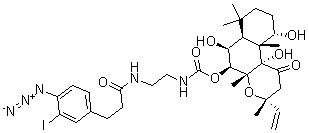 CAS#: 136133-69-2, N-(3-(4-Azido-3-iodophenyl)-propionamide)-7-aminoethylcarbamyl-7-desacetylforskolin