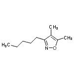 CAS#: 136150-26-0, 4,5-Dimethyl-3-Pentyl-1,2-Oxazole