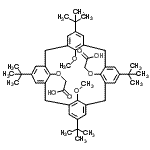CAS#: 136157-98-7, 2,2'-{[26,28-Dimethoxy-5,11,17,23-Tetrakis(2-Methyl-2-Propanyl)Pentacyclo[19.3.1.1<Sup>3,7</Sup>.1<Sup>9,13</Sup>.1<Sup>15,19</Sup>]Octacosa-1(25),3(28),4,6,9(27),10,12,15(26),16,18,21,23-Dodecaene-25,27-Diyl]Bis(Oxy)}Diacetic Acid