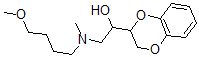 CAS#: 13627-82-2, alpha-[[(4-Methoxybutyl)Methylamino]Methyl]-1,4-Benzodioxane-2-Methanol