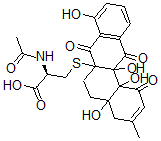CAS#: 136286-49-2, (2R)-3-[(4a,8,12a,12a-Tetrahydroxy-3-Methyl-1,7,12-Trioxo-5,6-Dihydro-4H-Benzo[a]Anthracen-6alpha-Yl)Sulfanyl]-2-Acetamidopropanoic Acid