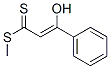 CAS 登录号：13636-68-5， (E)-3-巯基-3-(甲硫基)-1-苯基-丙-2-烯-1-酮
