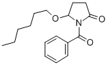 CAS 登录号：136410-23-6， 1-(苯甲酰基)-5-己氧基吡咯烷-2-酮