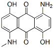 CAS 登录号:13643-37-3, 1-氨基-4,8-二羟基-5-(甲基氨基)-9,10-蒽二酮