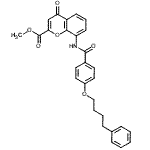 CAS#: 136450-09-4, Methyl 4-Oxo-8-{[4-(4-Phenylbutoxy)Benzoyl]Amino}-4H-Chromene-2-Carboxylate