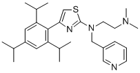 CAS#: 136468-36-5, N',N'-Dimethyl-N-(Pyridin-3-Ylmethyl)-N-[4-[2,4,6-Tri(Propan-2-Yl)Phenyl]-1,3-Thiazol-2-Yl]Ethane-1,2-Diamine