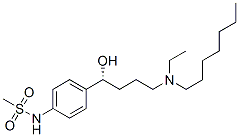 CAS 登录号：136591-56-5， N-[4-[1-羟基-4-(壬烷-3-基氨基)丁基]苯基]甲烷磺酰胺