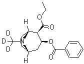 CAS 登录号：136765-30-5， (1R,2R,3S,5S)-3-(苯甲酰氧基)-8-(甲基-D3)-8-氮杂双环[3.2.1]辛烷-2-羧酸乙酯