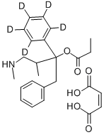 CAS 登录号：136765-47-4， (+/-)-去甲丙氧吩-D5 马来酸盐