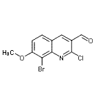 CAS#: 136812-28-7, 8-Bromo-2-Chloro-7-Methoxy-3-Quinolinecarbaldehyde