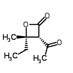 CAS 登录号：136814-00-1， (3S,4S)-3-乙酰基-4-乙基-4-甲基-2-氧杂环丁酮