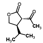 CAS 登录号：136814-07-8， (3S,4R)-3-乙酰基-4-异丙基二氢-2(3H)-呋喃酮