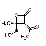 CAS 登录号：136814-10-3， (3S,4R)-3-乙酰基-4-乙基-4-甲基-2-氧杂环丁酮