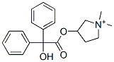 CAS 登录号：13696-15-6， 3-[(2-羟基-2,2-二苯基乙酰基)氧基]-1,1-二甲基-吡咯烷鎓溴化物(1:1)