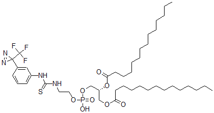 CAS#: 137043-97-1, [(2R)-1-[Hydroxy-[2-[[3-[3-(Trifluoromethyl)Diazirin-3-Yl]Phenyl]Carbamothioylamino]Ethoxy]Phosphoryl]Oxy-3-Tetradecanoyloxypropan-2-Yl] Tetradecanoate