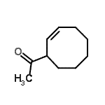 CAS 登录号：137165-85-6， 1-[(2Z)-2-环辛烯-1-基]乙酮