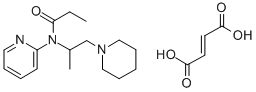 CAS 登录号：13717-04-9， N-(1-甲基-2-哌啶乙基)-N-(2-吡啶基)丙酰胺富马酸盐