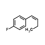 CAS#: 137225-01-5, 1-[(1Z)-1-Buten-1-Yl]-4-Fluorobenzene