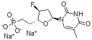 CAS 登录号：137248-58-9， 1-[(2S,4S,5R)-4-氟-5-(2-膦酸基乙基)四氢呋喃-2-基]-5-甲基嘧啶-2,4-二酮二钠