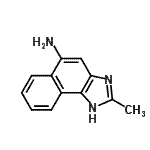 CAS 登录号：13727-97-4， 2-甲基-1H-萘并[1,2-d]咪唑-5-胺