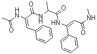 CAS 登录号：137348-25-5， 乙酰基去氢苯丙氨酰-丙氨酰-N-甲基去氢苯丙氨酰胺