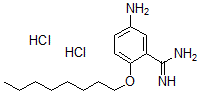 CAS 登录号：13736-88-4， 5-氨基-2-(辛基氧基)苯甲脒二盐酸盐