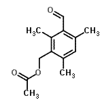 CAS 登录号：137380-48-4， 3-甲酰基-2,4,6-三甲基苄基乙酸酯