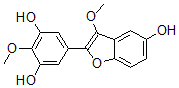CAS 登录号：137476-72-3， 5-(5-羟基-3-甲氧基-1-苯并呋喃-2-基)-2-甲氧基苯-1,3-二醇