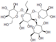 CAS#: 137494-11-2, (2S,3R,4S,5S,6R)-2-[(2S,3R,4S,5R,6R)-5-Hydroxy-6-(Hydroxymethyl)-2-Propyl-4-[(2S,3R,4S,5R,6R)-3,4,5-Trihydroxy-6-(Hydroxymethyl)Oxan-2-Yl]Oxy-3-[(2R,3R,4S,5R)-3,4,5-Trihydroxyoxan-2-Yl]Oxyoxan-2-Yl]Oxy-6-(Hydroxymethyl)Oxane-3,4,5-Triol