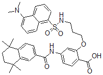 CAS#: 137550-88-0, 2-[3-[(5-Dimethylaminonaphthalen-1-Yl)Sulfonylamino]Propoxy]-4-[(5,5,8,8-Tetramethyl-6,7-Dihydronaphthalene-2-Carbonyl)Amino]Benzoic Acid