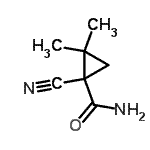 CAS 登录号：13764-33-5， 1-氰基-2,2-二甲基环丙烷甲酰胺