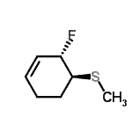 CAS 登录号：137742-50-8， (3S,4S)-3-氟-4-(甲硫基)环己烯