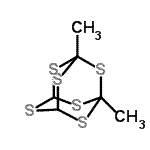CAS 登录号：13787-68-3， 1,3-二甲基-2,4,6,8,9,10-己硫杂三环[3.3.1.1<sup>3,7</sup>]癸烷