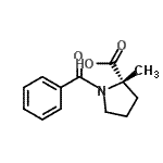 CAS 登录号：137870-76-9， 1-苯甲酰基-2-甲基-L-脯氨酸