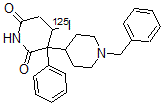 CAS 登录号：137881-49-3， 4-(碘-125I)-3-苯基-1'-(苯基甲基)-(3,4'-联哌啶)-2,6-二酮